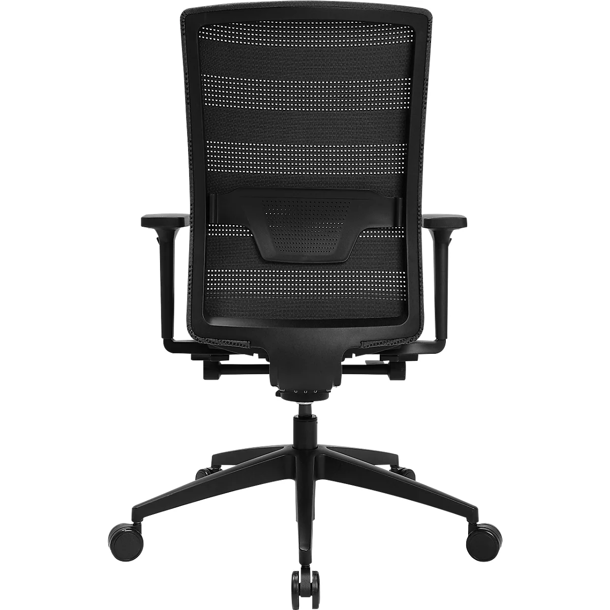 Topstar Bürostuhl Sitness AirWork, Mit Armlehnen, 3D-Auto-Synchronmechanik, Muldensitz, Netzrücken, Schwarz 5 Topstar Bürostuhl Sitness AirWork, Mit Armlehnen, 3D-Auto-Synchronmechanik, Muldensitz, Netzrücken, Schwarz – Bild 5