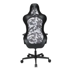 Topstar Bürostuhl Sitness RS Sport Camouflage, Mit Armlehnen, 3D-Synchronmechanik, Muldensitz, Kopfstütze, Grauweiß/schwarz -Berühmt Büromöbel Geschäft topstar buerostuhl sitness rs sport camouflage mit armlehnen 3d synchronmechanik muldensitz kopfstuetze grauweiss schwarz img WS 147155 B