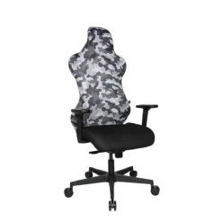 Topstar Bürostuhl Sitness RS Sport Camouflage, Mit Armlehnen, 3D-Synchronmechanik, Muldensitz, Kopfstütze, Grauweiß/schwarz -Berühmt Büromöbel Geschäft topstar buerostuhl sitness rs sport camouflage mit armlehnen 3d synchronmechanik muldensitz kopfstuetze grauweiss schwarz img WS 147155 E
