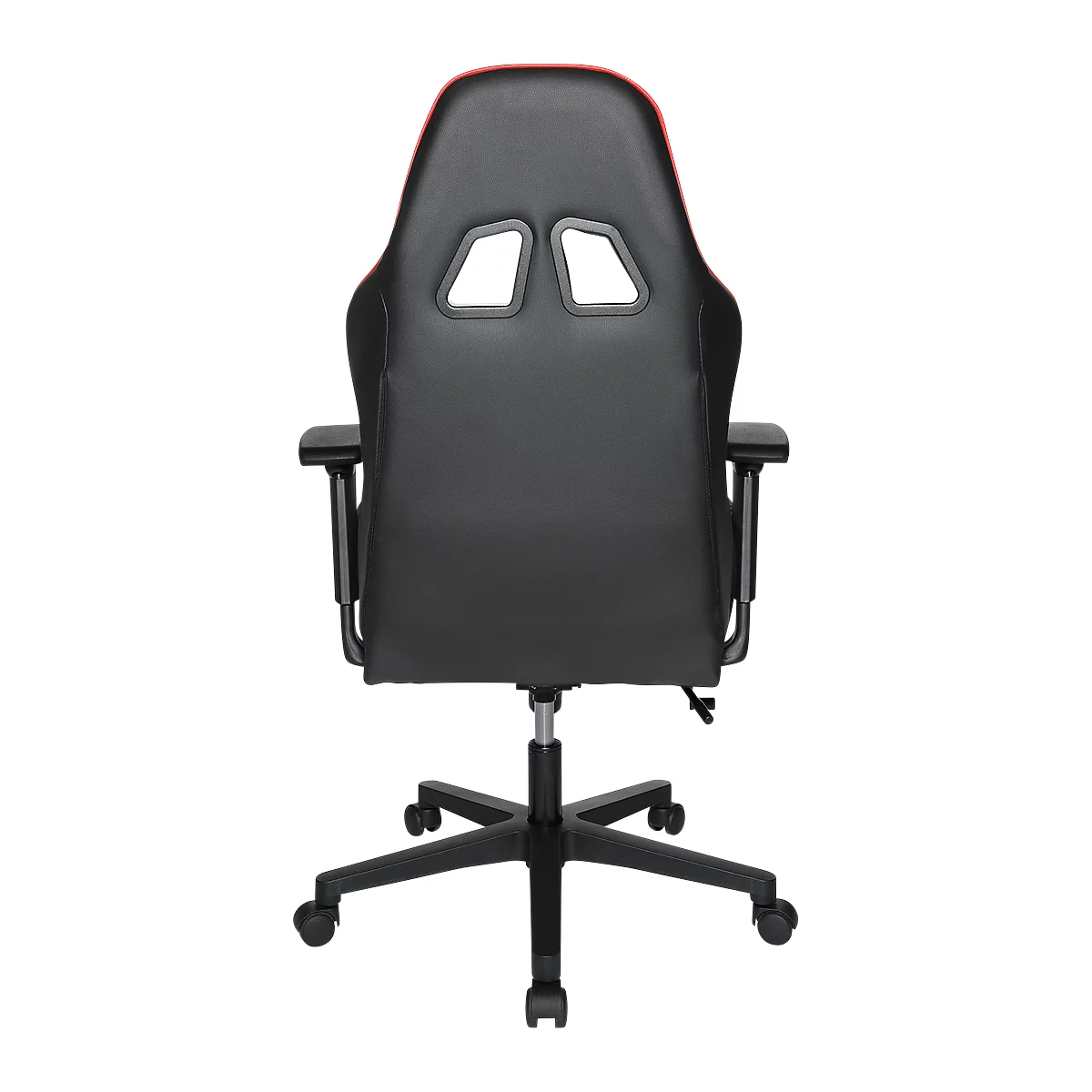 Topstar Gaming Stuhl Speed Chair 2, Mit Armlehnen, 3D-Wippmechanik, Muldensitz, Kopfstütze, Schwarz Rot/schwarz 6 Topstar Gaming Stuhl Speed Chair 2, Mit Armlehnen, 3D-Wippmechanik, Muldensitz, Kopfstütze, Schwarz Rot/schwarz – Bild 6