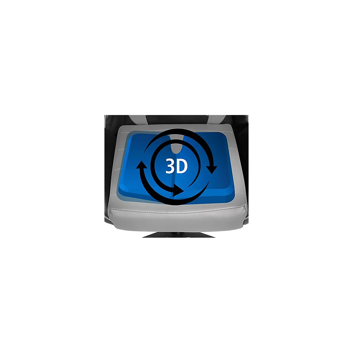 Topstar Gaming Stuhl Speed Chair 2, Mit Armlehnen, 3D-Wippmechanik, Muldensitz, Kopfstütze, Schwarz Rot/schwarz 7 Topstar Gaming Stuhl Speed Chair 2, Mit Armlehnen, 3D-Wippmechanik, Muldensitz, Kopfstütze, Schwarz Rot/schwarz – Bild 7