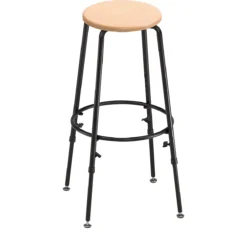 Vierbein-Hocker Mit Fußring, Buche