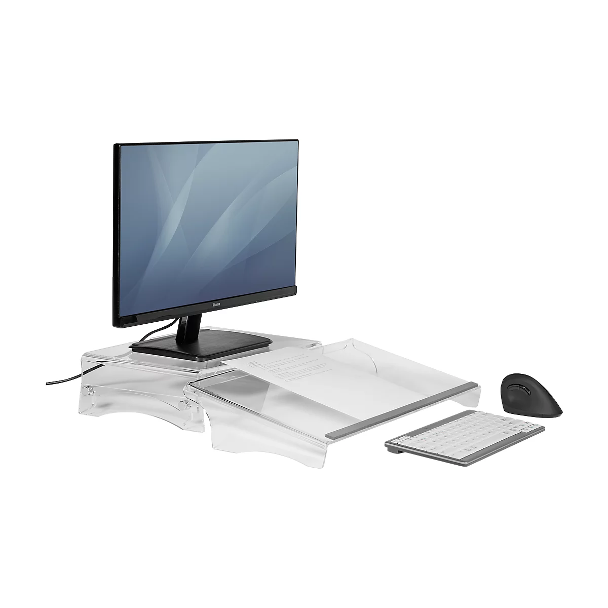 Vorlagenhalter BakkerElkhuizen Q-doc 100 Special, Acryl, Ergonomisch, F. Bücher Und Ordner 1 Vorlagenhalter BakkerElkhuizen Q-doc 100 Special, Acryl, Ergonomisch, F. Bücher Und Ordner